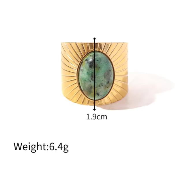 Cring Coco Stainless Steel Adjustable Rhinestone Ring