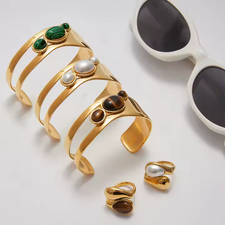 Vintage Bracelet 18K Gold Plated Adjustable Fashion Jewelry